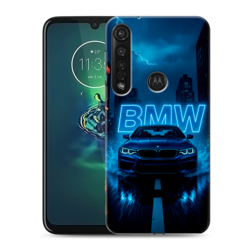 Силиконовый чехол на Motorola Moto G8 Plus с принтом BMW БМВ