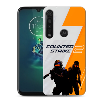 Силиконовый чехол на Motorola Moto G8 Plus с принтом Counter Strike