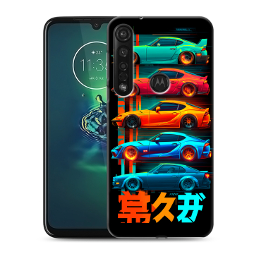 Силиконовый чехол на Motorola Moto G8 Plus с принтом машины тачки