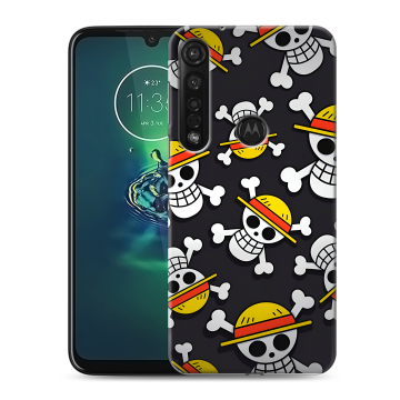 Силиконовый чехол на Motorola Moto G8 Plus с принтом One Piece Ван Пис