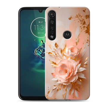 Силиконовый чехол на Motorola Moto G8 Plus с принтом женский