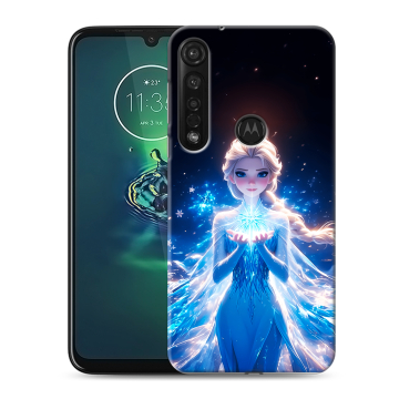 Силиконовый чехол на Motorola Moto G8 Plus с принтом Холодное сердце Frozen
