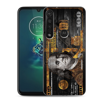 Силиконовый чехол на Motorola Moto G8 Plus с принтом Доллар деньги