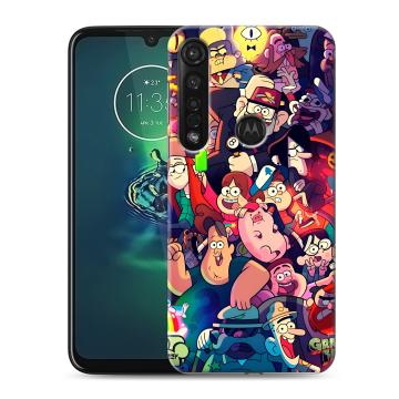 Силиконовый чехол на Motorola Moto G8 Plus с принтом Gravity Falls Гравити Фолз