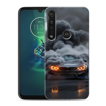 Силиконовый чехол на Motorola Moto G8 Plus с принтом BMW БМВ