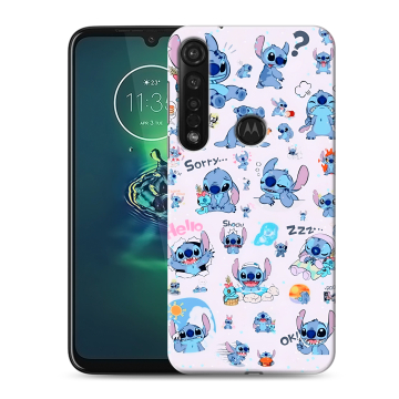 Силиконовый чехол на Motorola Moto G8 Plus с принтом Лило и Стич