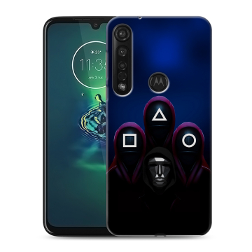 Силиконовый чехол на Motorola Moto G8 Plus с принтом Игра Кальмара