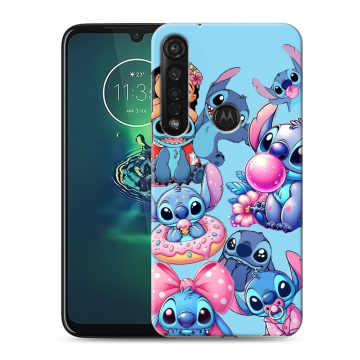 Силиконовый чехол на Motorola Moto G8 Plus с принтом Лило и Стич