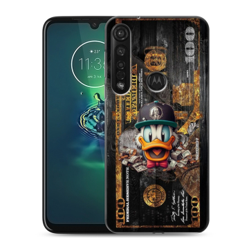 Силиконовый чехол на Motorola Moto G8 Plus с принтом Дональд Дак Доллар