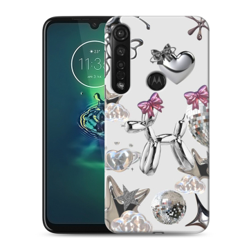 Силиконовый чехол на Motorola Moto G8 Plus с принтом Y2K