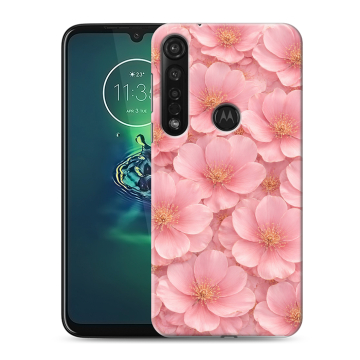 Силиконовый чехол на Motorola Moto G8 Plus с принтом женский