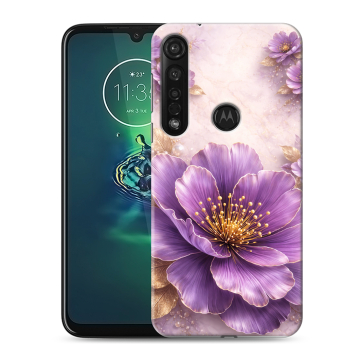 Силиконовый чехол на Motorola Moto G8 Plus с принтом женский