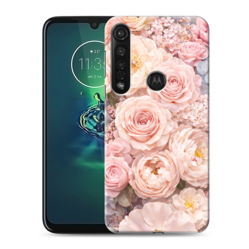 Силиконовый чехол на Motorola Moto G8 Plus с принтом женский