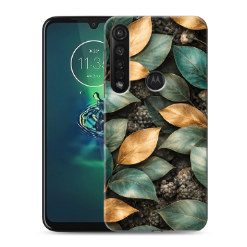 Силиконовый чехол на Motorola Moto G8 Plus с принтом женский