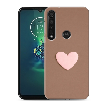 Силиконовый чехол на Motorola Moto G8 Plus с принтом женский