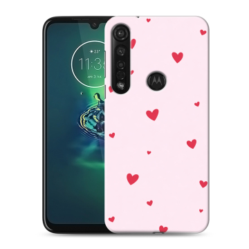 Силиконовый чехол на Motorola Moto G8 Plus с принтом для девочек