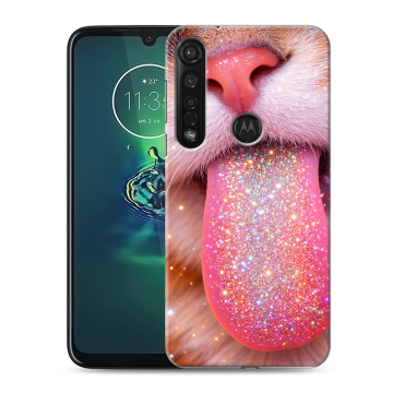 Силиконовый чехол на Motorola Moto G8 Plus с принтом для девочек