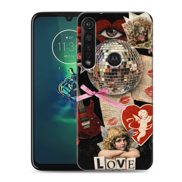 Силиконовый чехол на Motorola Moto G8 Plus с принтом для девочек