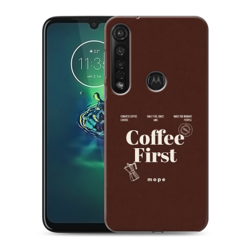 Силиконовый чехол на Motorola Moto G8 Plus с принтом женский