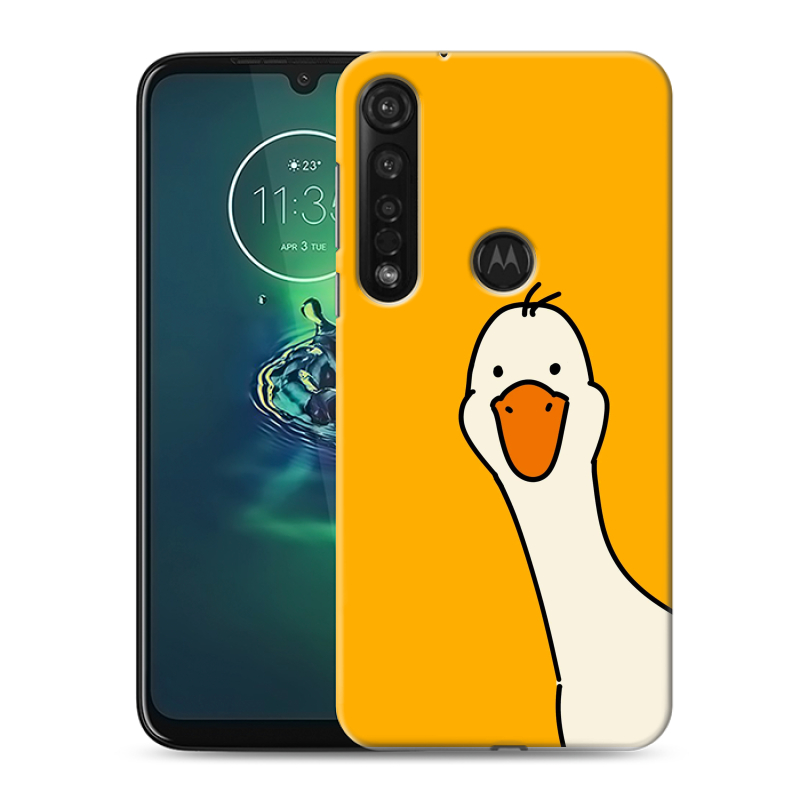 Силиконовый чехол на Motorola Moto G8 Plus с принтом Утка Силиконовый чехол на Motorola Moto G8 Plus с принтом Утка