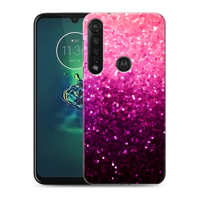 Силиконовый чехол на Motorola Moto G8 Plus с принтом Блестки Силиконовый чехол на Motorola Moto G8 Plus с принтом Блестки