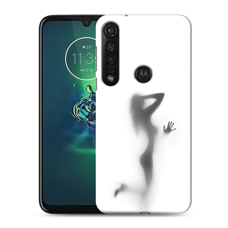 Силиконовый противоударный чехол на Motorola Moto G8 Plus с принтом Силуэт Силиконовый противоударный чехол на Motorola Moto G8 Plus с принтом Силуэт