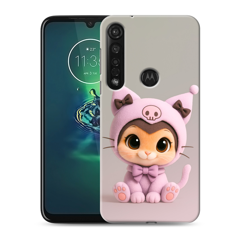 Силиконовый противоударный чехол на Motorola Moto G8 Plus с принтом Куроми Kuromi Силиконовый противоударный чехол на Motorola Moto G8 Plus с принтом Куроми Kuromi