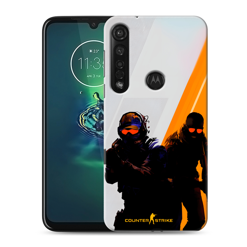 Силиконовый чехол на Motorola Moto G8 Plus с принтом Контер страйк Counter strike Силиконовый чехол на Motorola Moto G8 Plus с принтом Контер страйк Counter strike