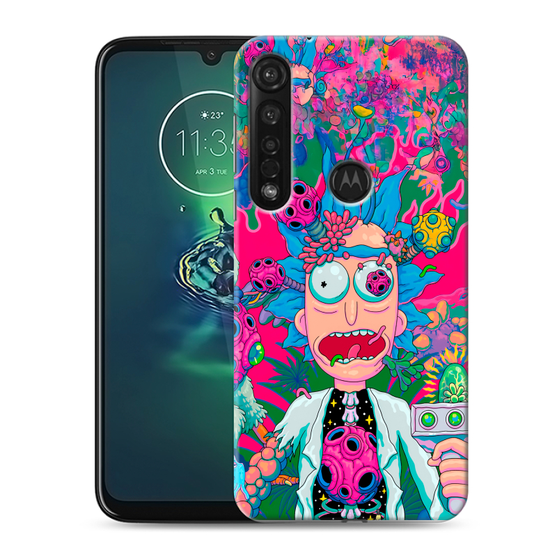 Силиконовый противоударный чехол на Motorola Moto G8 Plus с принтом Рик и Морти Rick Morty Силиконовый противоударный чехол на Motorola Moto G8 Plus с принтом Рик и Морти Rick Morty