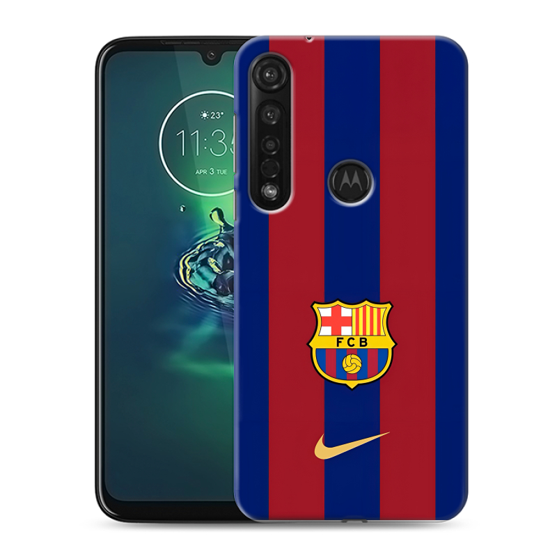 Силиконовый противоударный чехол на Motorola Moto G8 Plus с принтом Барселона Barcelona Силиконовый противоударный чехол на Motorola Moto G8 Plus с принтом Барселона Barcelona