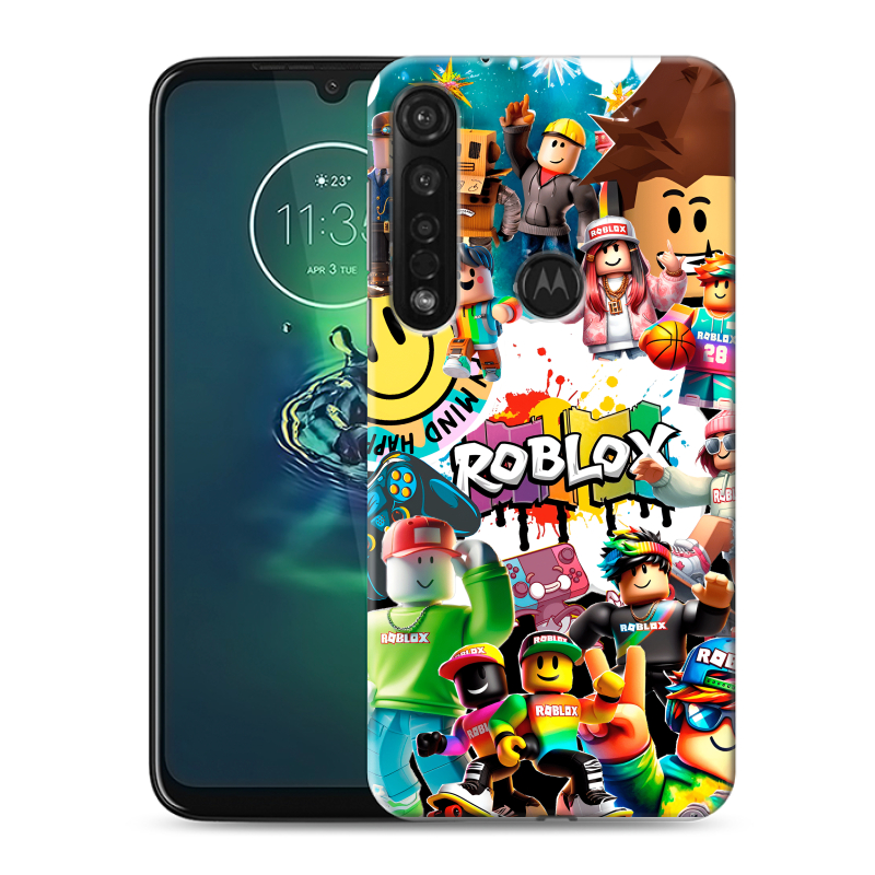 Силиконовый чехол на Motorola Moto G8 Plus с принтом Roblox Роблокс Силиконовый чехол на Motorola Moto G8 Plus с принтом Roblox Роблокс