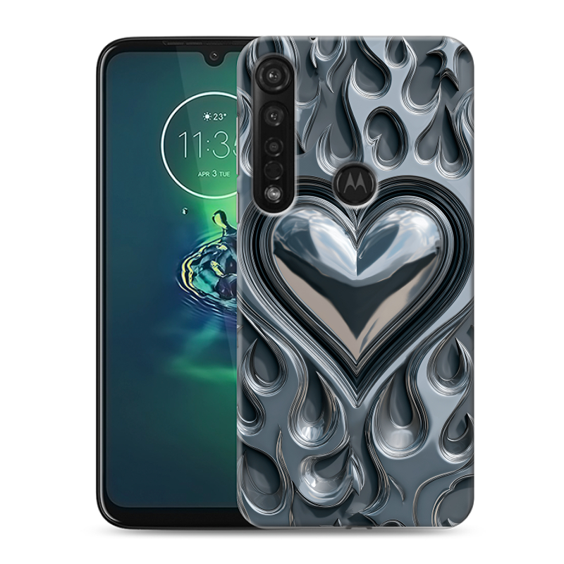 Силиконовый чехол на Motorola Moto G8 Plus с принтом Y2K Силиконовый чехол на Motorola Moto G8 Plus с принтом Y2K