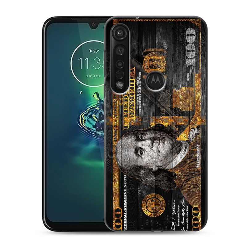 Силиконовый чехол на Motorola Moto G8 Plus с принтом Доллар деньги Силиконовый чехол на Motorola Moto G8 Plus с принтом Доллар деньги