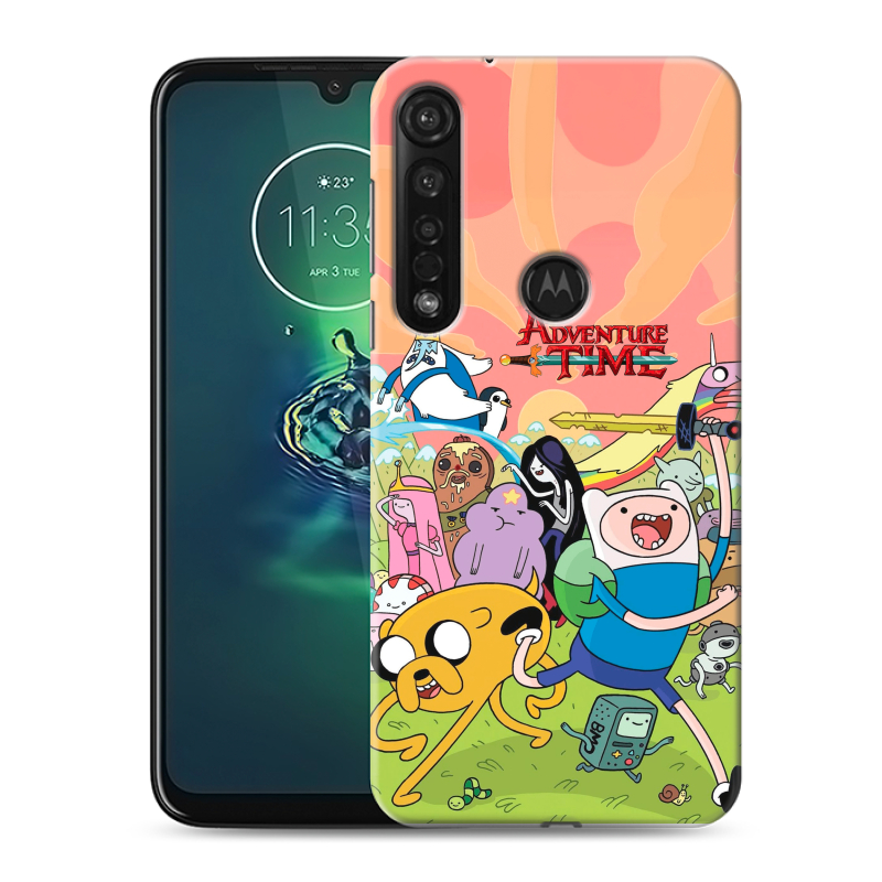 Силиконовый чехол на Motorola Moto G8 Plus с принтом Adventure time Время приключений Силиконовый чехол на Motorola Moto G8 Plus с принтом Adventure time Время приключений