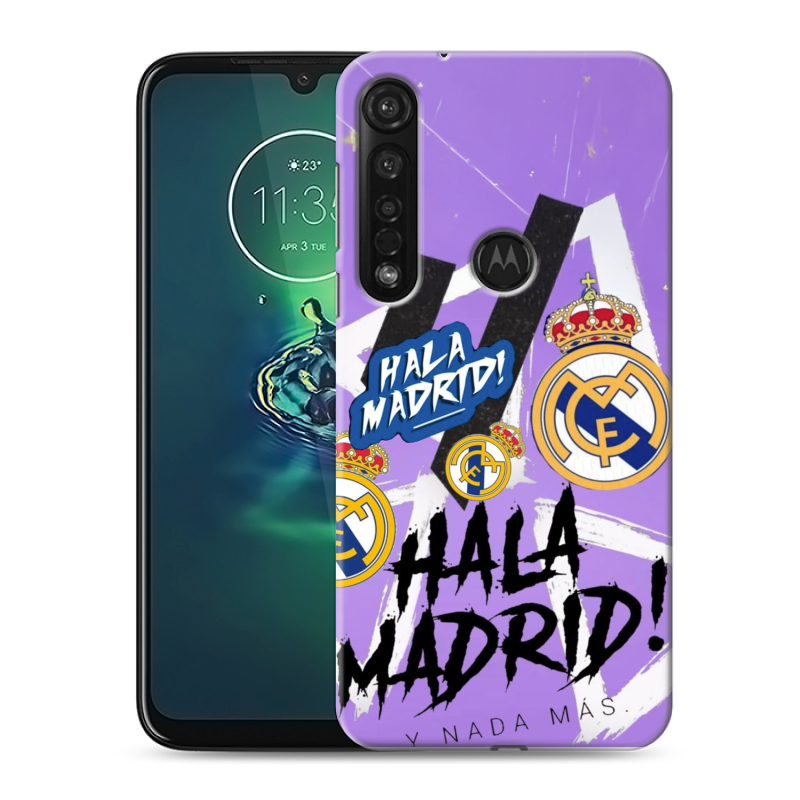Силиконовый чехол на Motorola Moto G8 Plus с принтом Real Madrid Реал Мадрид Силиконовый чехол на Motorola Moto G8 Plus с принтом Real Madrid Реал Мадрид