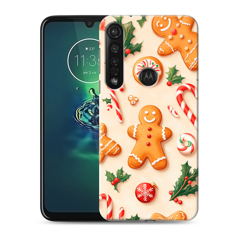 Силиконовый чехол на Motorola Moto G8 Plus с принтом Новый год Силиконовый чехол на Motorola Moto G8 Plus с принтом Новый год