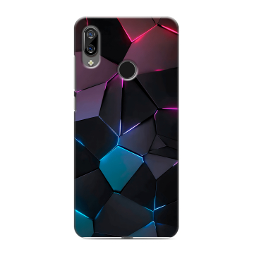 Силиконовый чехол на BQ 6040L Magic с принтом Геометрия неона Силиконовый чехол на BQ 6040L Magic с принтом Геометрия неона