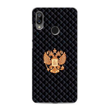 Силиконовый чехол на BQ 6040L Magic с принтом Герб России принт