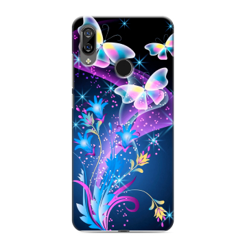 Силиконовый чехол на BQ 6040L Magic с принтом Бабочки