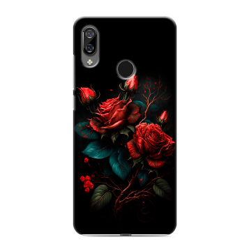 Силиконовый чехол на BQ 6040L Magic с принтом Розы красные