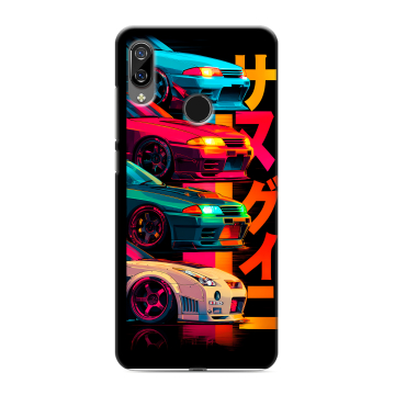 Силиконовый чехол на BQ 6040L Magic с принтом Гоночные машины