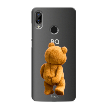 Силиконовый чехол на BQ 6040L Magic с принтом Медведь