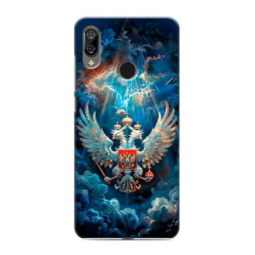 Силиконовый чехол на BQ 6040L Magic с принтом Герб флаг России Силиконовый чехол на BQ 6040L Magic с принтом Герб флаг России