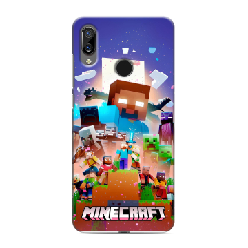 Силиконовый чехол на BQ 6040L Magic с принтом Майнкрафт Minecraft