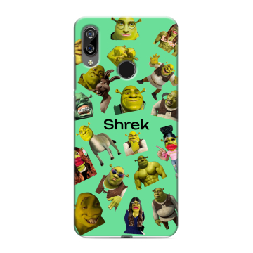 Силиконовый чехол на BQ 6040L Magic с принтом Шрек Shrek