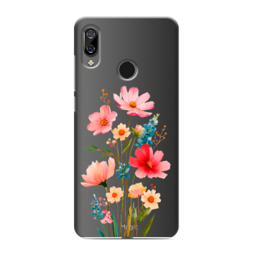 Силиконовый чехол на BQ 6040L Magic с принтом Цветы