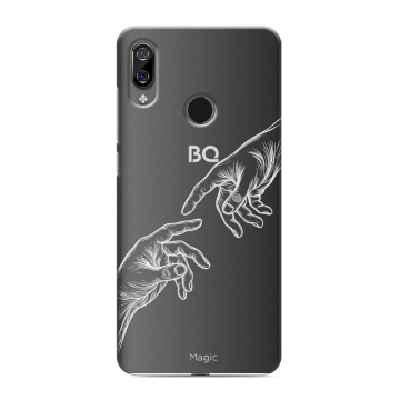 Силиконовый чехол на BQ 6040L Magic с принтом Сотворение мира