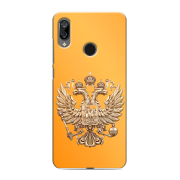 Силиконовый чехол на BQ 6040L Magic с принтом Герб Флаг России