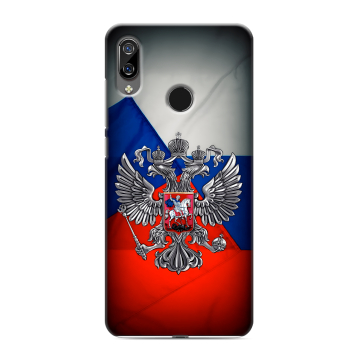 Силиконовый чехол на BQ 6040L Magic с принтом Флаг России