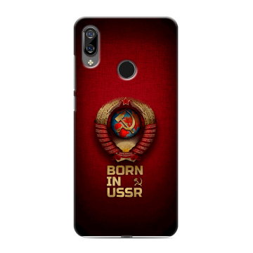 Силиконовый чехол на BQ 6040L Magic с принтом Флаг Герб СССР